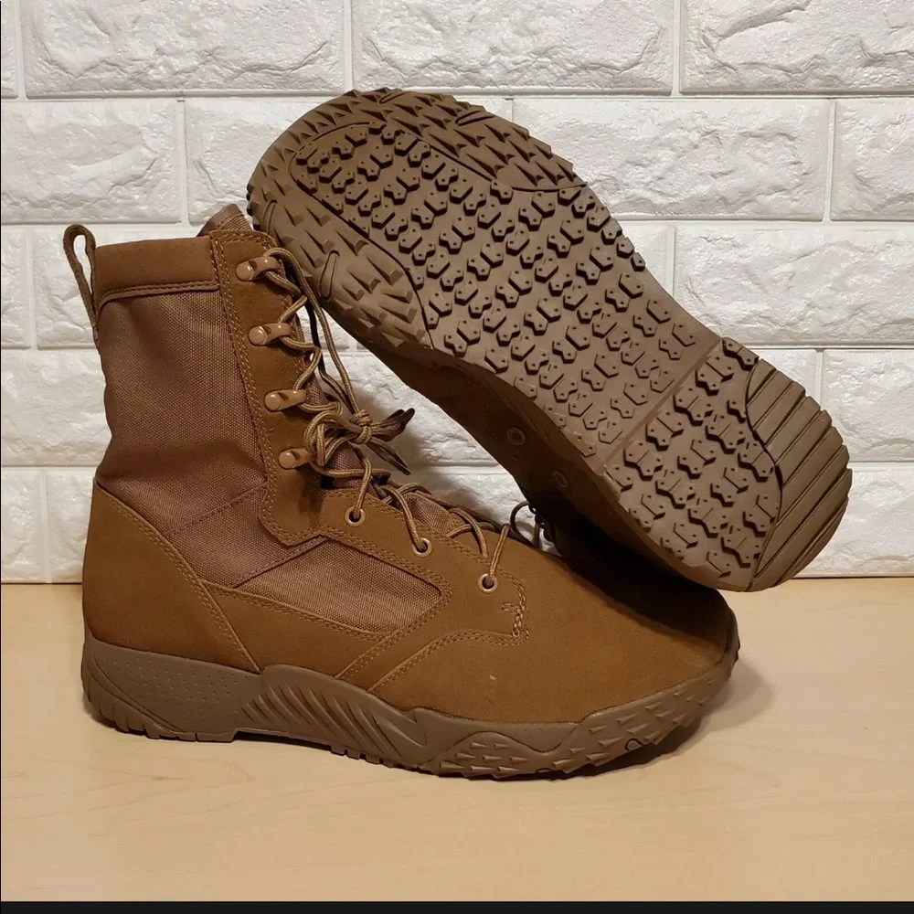 Under Armour Jungle Rat Coyote Tactical Boots Mens Size 14 Brown US Army - Picture 3 of 8
